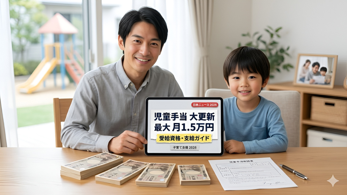 日本の児童手当大幅更新: 改定された受給資格と支給ガイドラインにより子ども1人あたり月額15,000円まで引き上げ
