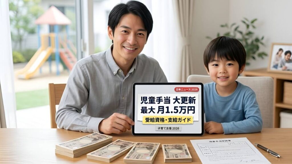 日本の児童手当大幅更新: 改定された受給資格と支給ガイドラインにより子ども1人あたり月額15,000円まで引き上げ