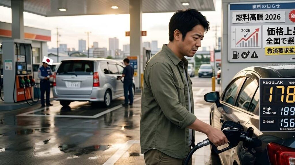 2026年日本の燃料価格急騰: 全国で高騰するコストが生活や産業に影響し救済要求が広がる最新情報