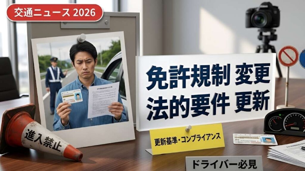 日本の運転免許規則変更: 更新された法的要件と新しい更新基準により運転者コンプライアンス措置が強化される最新情報