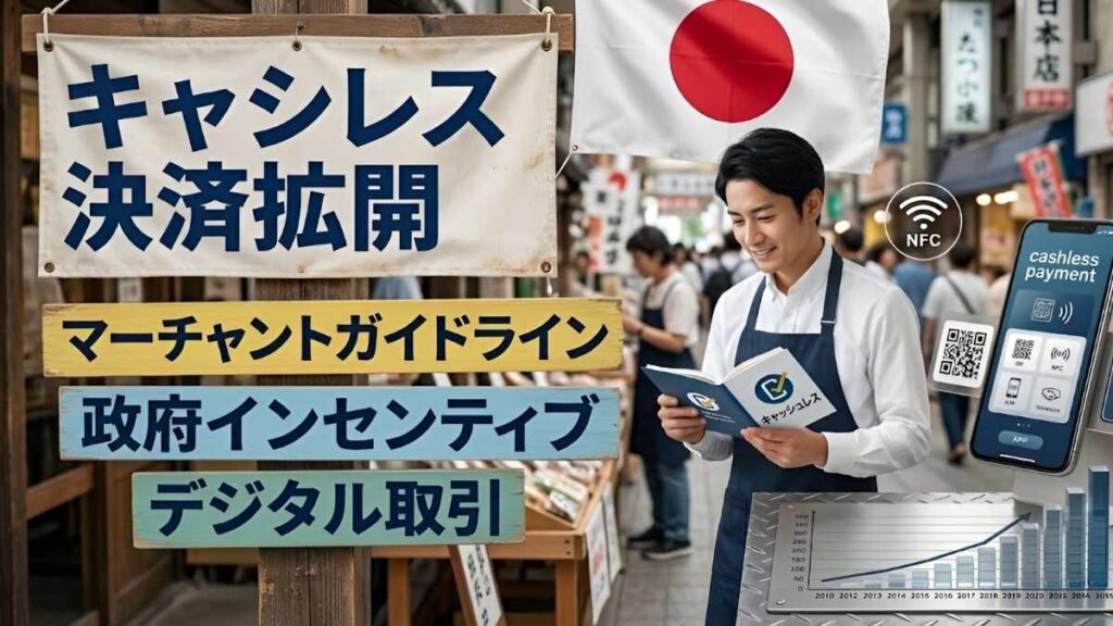 日本のキャッシュレス決済拡大:加盟店ガイドライン更新と政府インセンティブでデジタル取引を加速