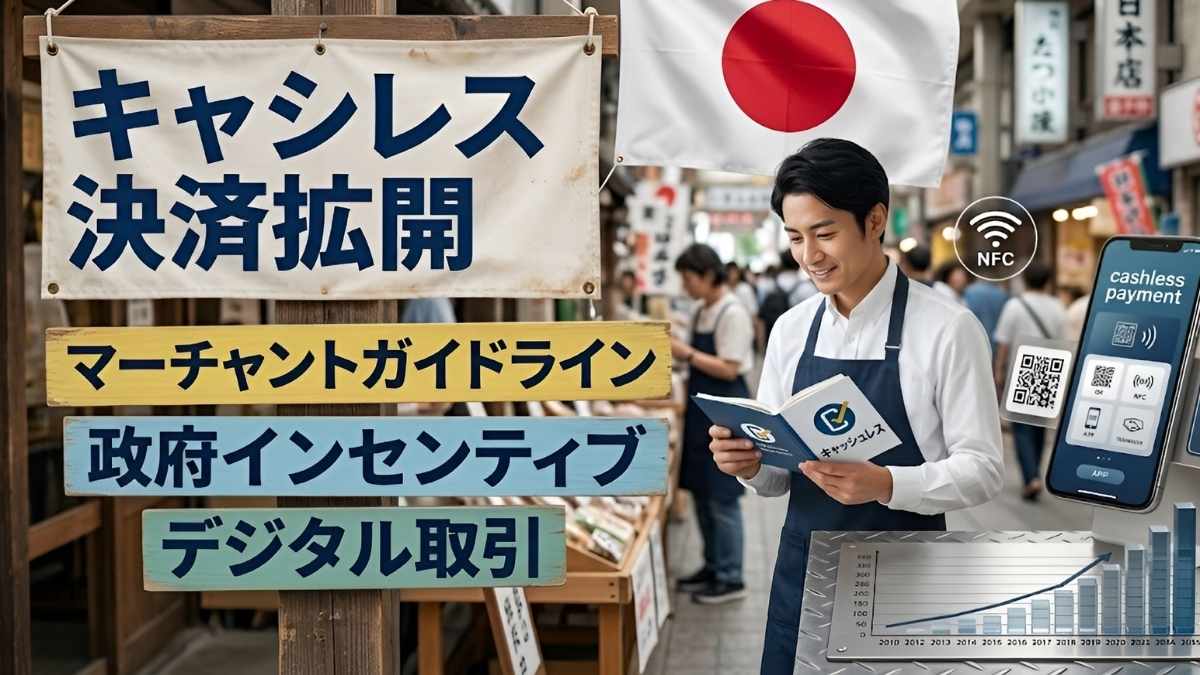 日本のキャッシュレス決済拡大:加盟店ガイドライン更新と政府インセンティブでデジタル取引を加速