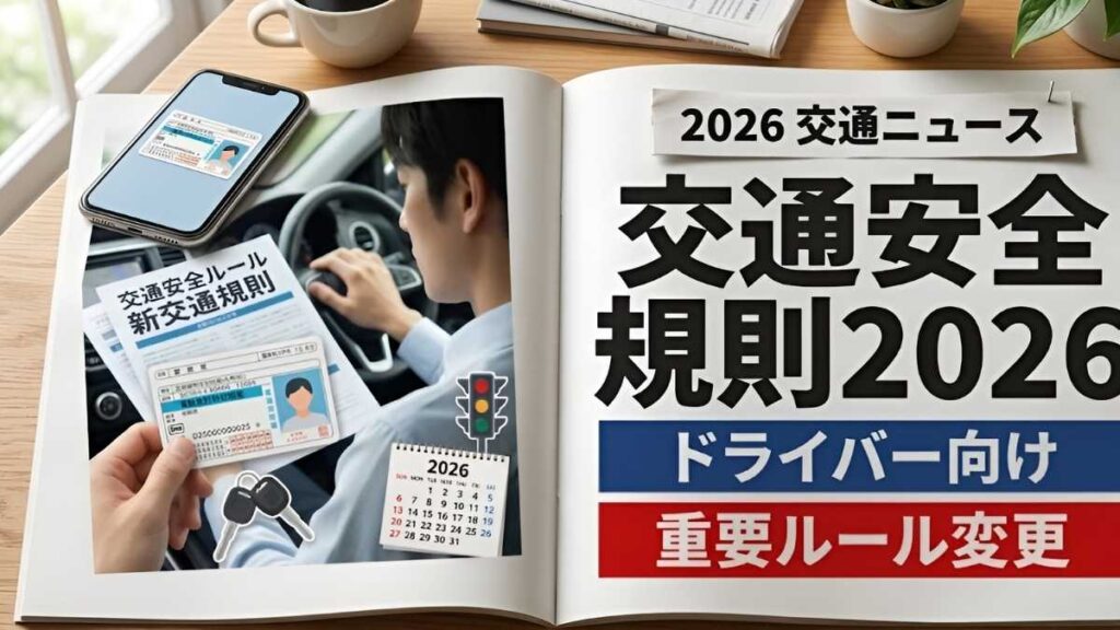 交通安全規則2026: ドライバー必見の重要なルール変更で安全性向上、事故防止、道路環境改善を目指す新しい規制