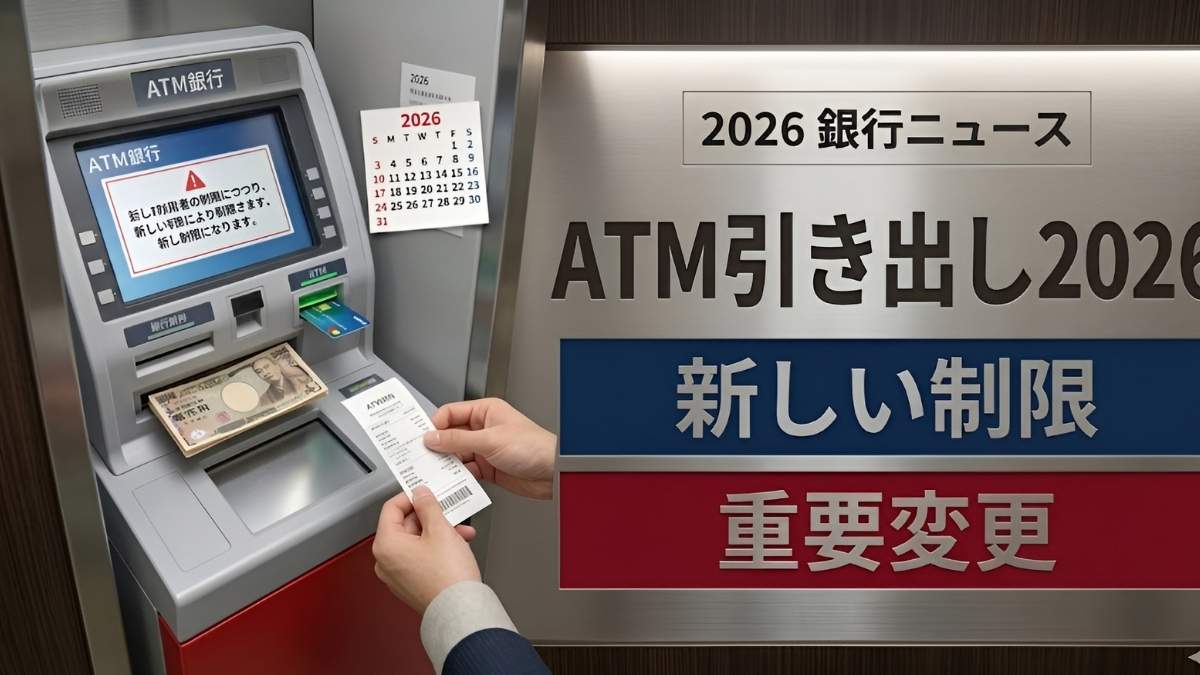 ATM引き出しルール2026: 銀行利用者のための新しい制限と重要な変更で安全性強化、利用効率向上、金融システム安定化を目指す規制