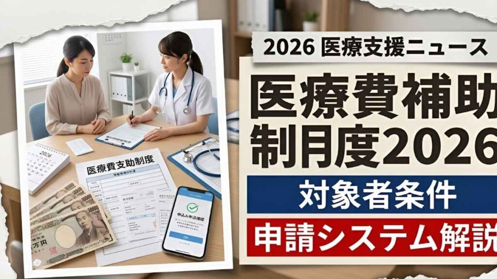 医療費補助制度2026:対象者の条件や申請システムの仕組みをわかりやすく解説し、利用方法と支援内容を詳しく紹介