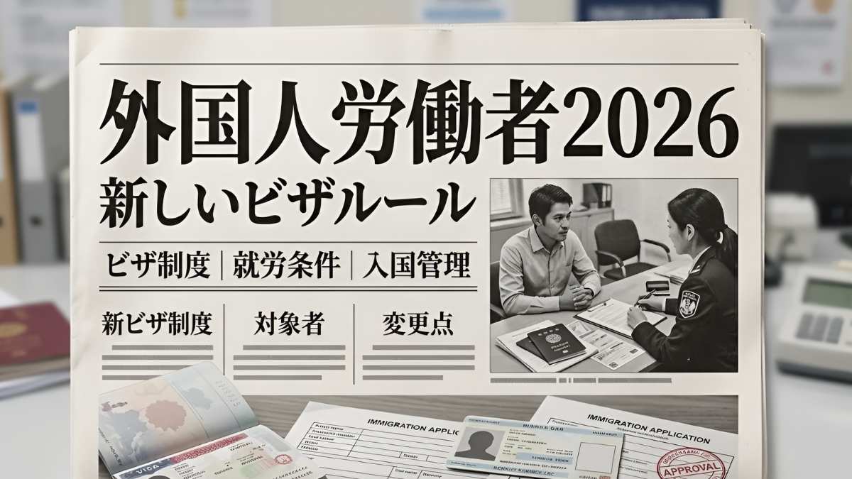 外国人労働者2026:新しいビザルールの内容や対象条件をわかりやすく解説し、制度の仕組みと利用方法を詳しく紹介