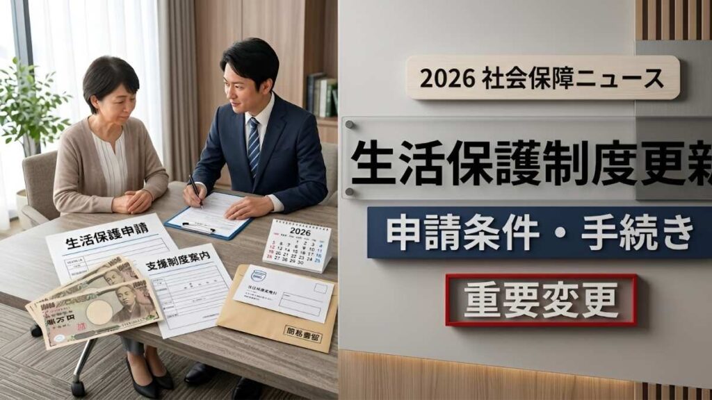 生活保護制度更新2026:申請条件や手続き方法をわかりやすく解説し、重要なルール変更や注意点をまとめた完全ガイド