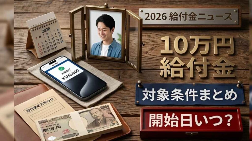 日本の10万円政府給付金2026: 最新支給制度の対象者条件と申請開始日 家計負担軽減のための情報