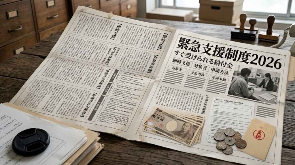 緊急支援制度2026: すぐに受けられる給付金の最新情報 対象者条件や申請方法をわかりやすく解説