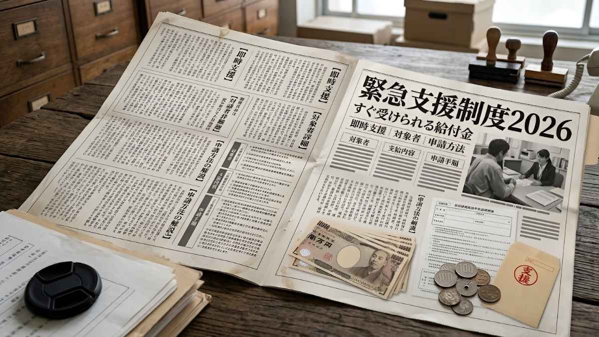 緊急支援制度2026: すぐに受けられる給付金の最新情報 対象者条件や申請方法をわかりやすく解説